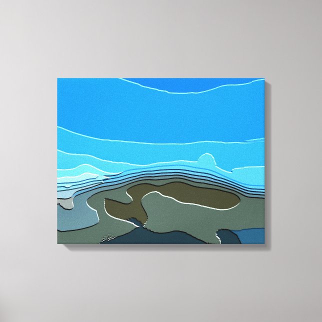 BERGE LEINWANDDRUCK (Vorderseite)