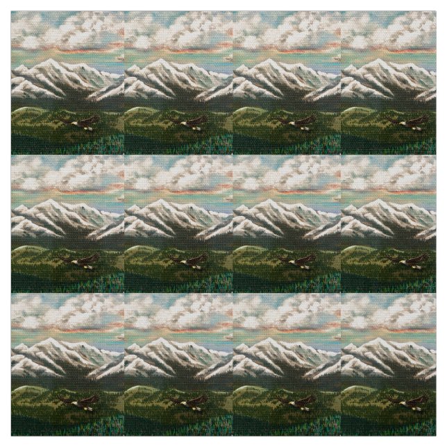 Berge Majestät Fabric Stoff (Muster)
