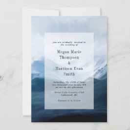 Berge malerische Landschaft Hochzeitseinladung Einladung