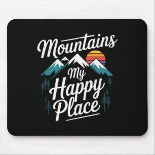 Berge Mein Glücksort Bergwanderweg Wandern Mousepad