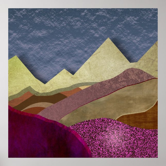 Berge Mulberry Poster (Vorne)
