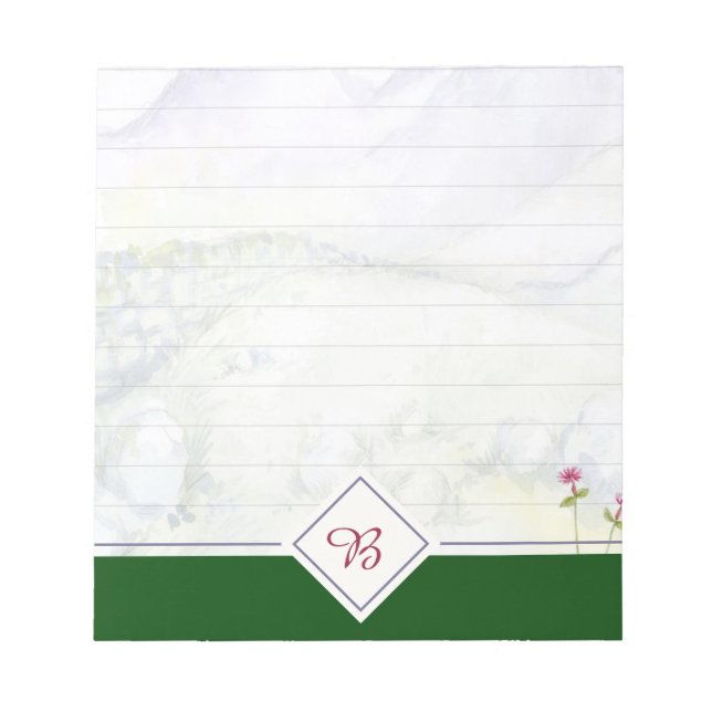 Berge Notepad Notizblock (Vorderseite)