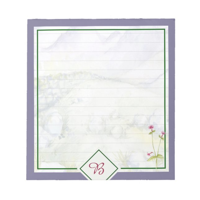 Berge Notepad Notizblock (Vorderseite)