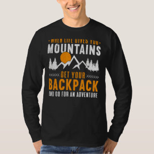 Berge Outdoor Camping Wanderung Backpackung T-Shirt