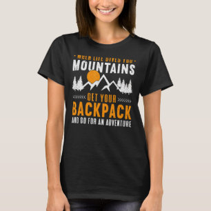 Berge Outdoor Camping Wanderung Backpackung T-Shirt
