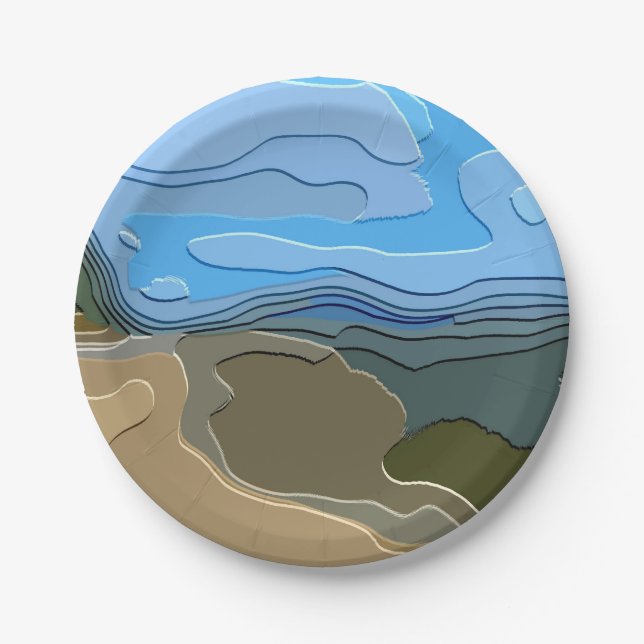 BERGE PAPPTELLER (Vorderseite)