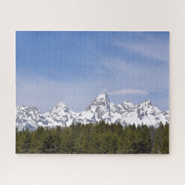 Berge, Pinienbäume und Blauer Himmel - 16 x 20 Zol (Horizontal)