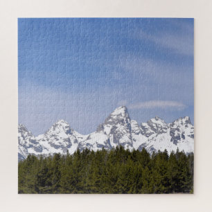 Berge, Pinienbäume und Blauer Himmel - 20 x 20 Zol