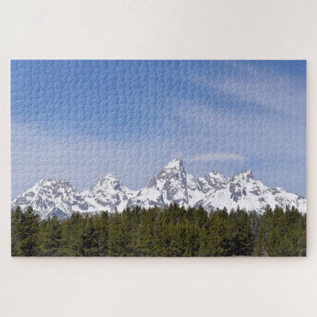 Berge, Pinienbäume und Blauer Himmel - 20 x 30 Zol (Horizontal)