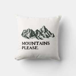 Berge rufen kissen