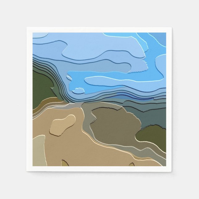 BERGE SERVIETTE (Vorderseite)