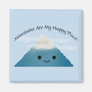 Berge sind mein glücklicher Ort Magnet