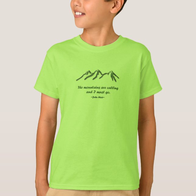 Berge sind Nennen/Schnee gespitzte mtns T-Shirt (Vorderseite)