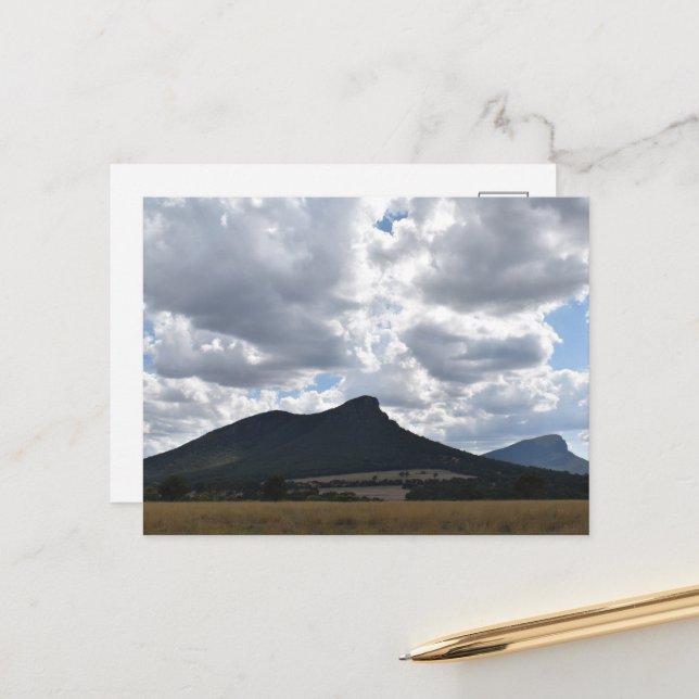 Berge Sturgeon und Abrupt unter dramatischen Wolke Postkarte (Vorderseite/Rückseite Beispiel)