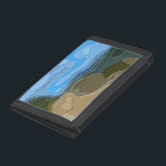 BERGE TRI-FOLD PORTEMONNAIE<br><div class="desc">Ein helles,  farbenprächtiges abstraktes Design mit Blick auf die Berge,  mit blauem Himmel,  Felsen und Bäumen.</div>