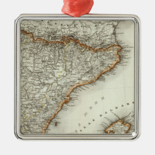 Berge und Flüsse von Kanarischen Inseln Ornament Aus Metall