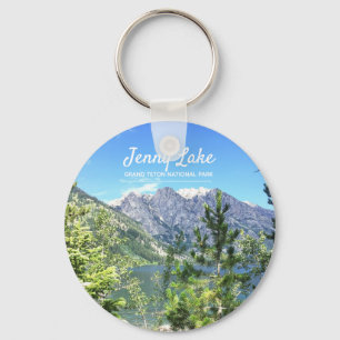 Berge und großartiger Teton Park des Jenny See-  Schlüsselanhänger