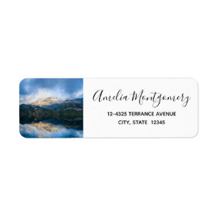 Berge und Lake Landschaftlich Nature Foto Adresse