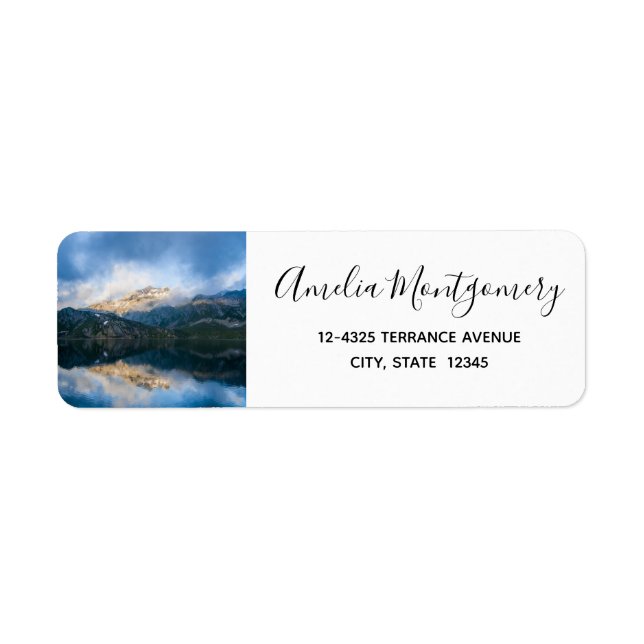 Berge und Lake Landschaftlich Nature Foto Adresse (Vorne)