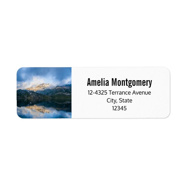 Berge und Lake Landschaftlich Nature Foto Adresse (Vorne)