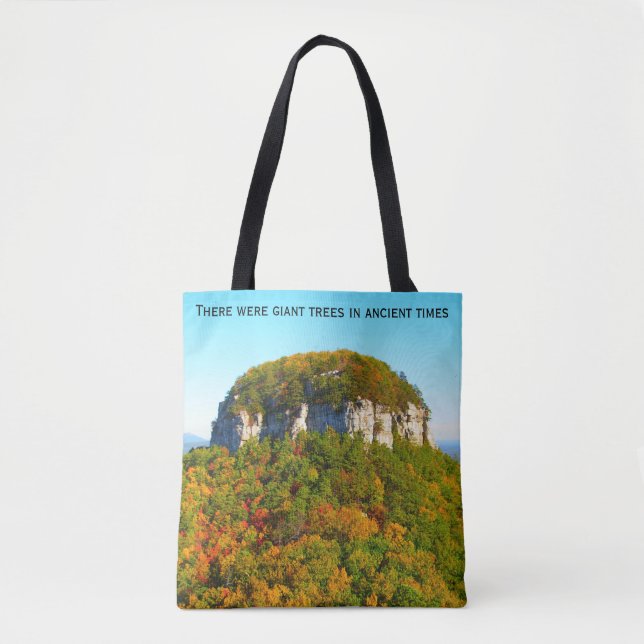 Berge und Riesenbäume Tasche (Vorderseite)