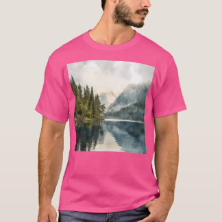 Berge und Seenlandschaften Wand an Wand T-Shirt