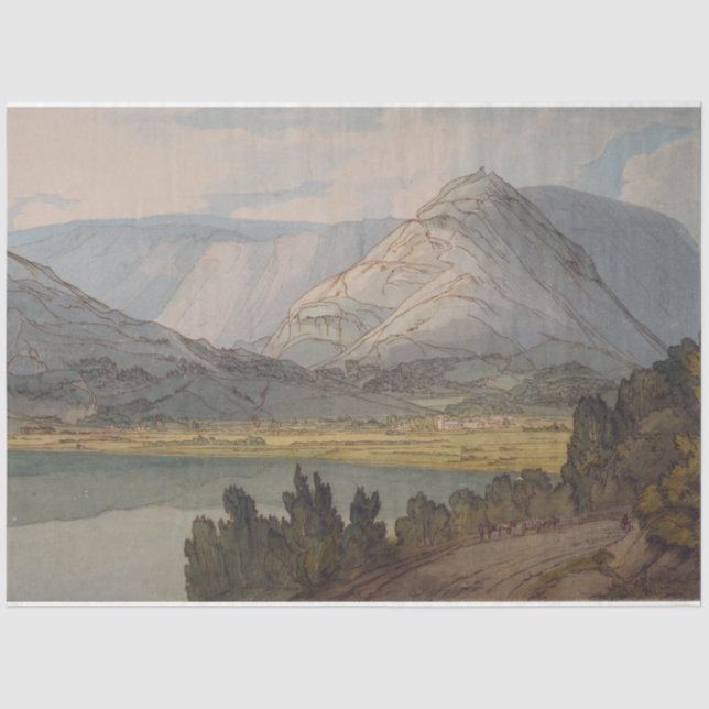 Berge und Täler Seidenpapier (Vorderseite)
