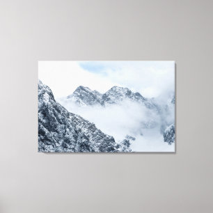 Berge und Wolken Leinwanddruck