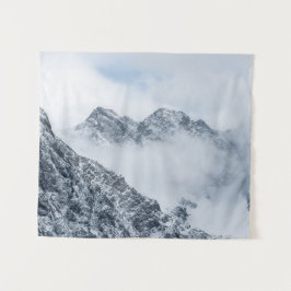 Berge und Wolken Wandteppich