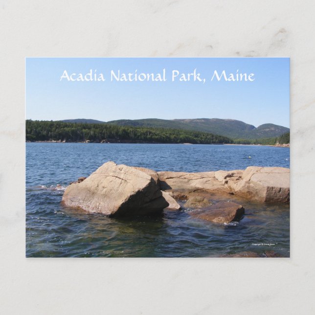 Berge von Acadia Postkarte (Vorderseite)