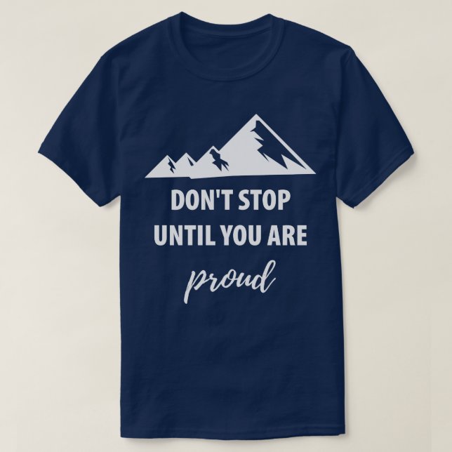 Berge Wandern 62 T-Shirt (Design vorne)