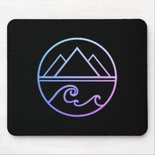 Berge Wellen Natur Outdoor Surfen Wandern Surfer  Mousepad