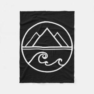 Berge Wellen Natur Outdoor Surfen Wandern Wanderer Fleecedecke