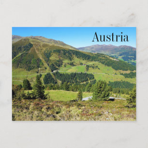 Berge & Wiesen Zillertal Österreich Postkarte