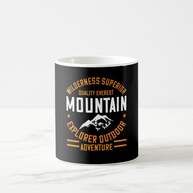 Berge - Wilderness Explorer Outdoor Adventure Kaffeetasse (Mittel)