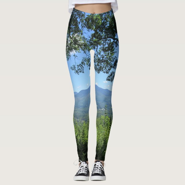 Berge zwischen zwei Bäumen Leggings (Vorderseite)