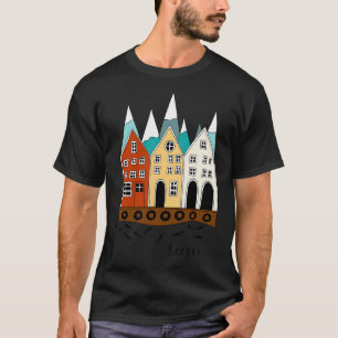 Bergen I Souvenir aus Norwegen T-Shirt