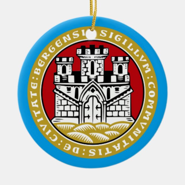 Bergen Norvège* Ornement de Noël (Devant)