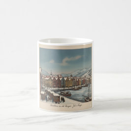 Bergen, Norway Christmas Coffee Mug Kaffeetasse