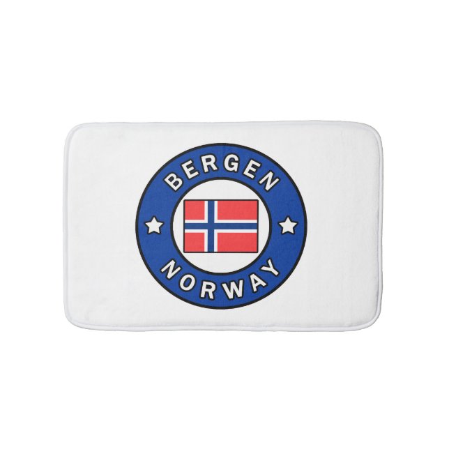 Bergen Norwegen Badematte (Vorderseite)