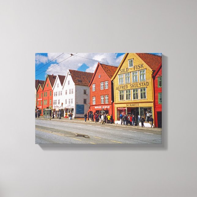 Bergen, Norwegen Leinwanddruck (Vorderseite)