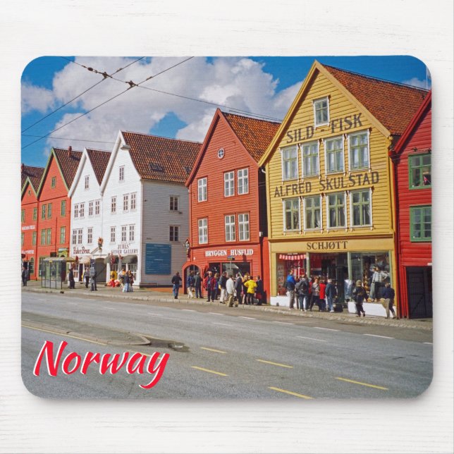 Bergen, Norwegen Mousepad (Vorne)