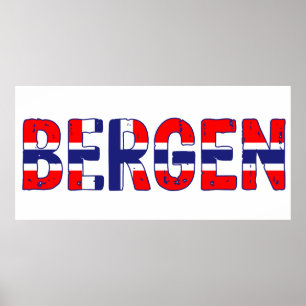 Bergen Norwegen Poster
