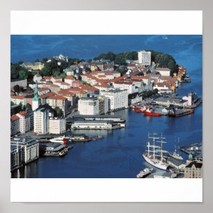 Bergen Norwegen Poster