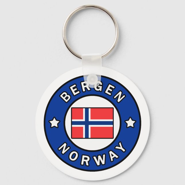 Bergen Norwegen Schlüsselanhänger (Vorderseite)