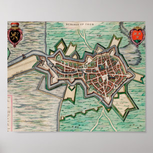 Bergen op Zoom en 1649 Affiche