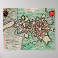 Bergen op Zoom in 1649 Poster
