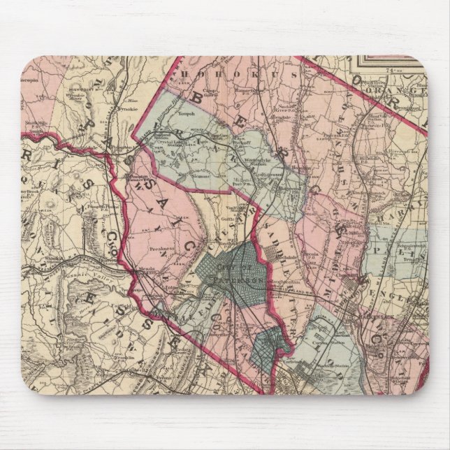 Bergen, Passaic Cos, NJ Mousepad (Vorne)
