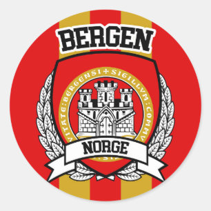 Bergen Runder Aufkleber