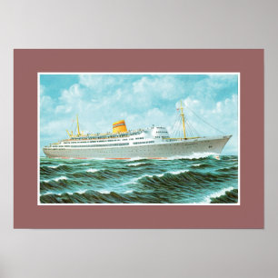 Bergensfjord auf See Poster